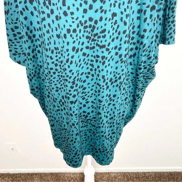 TORRID Herritage Womens Green Dotted V-Neck Short Sleeve T-Shirt Plus Size 3/ 3X - Picture 8 of 10